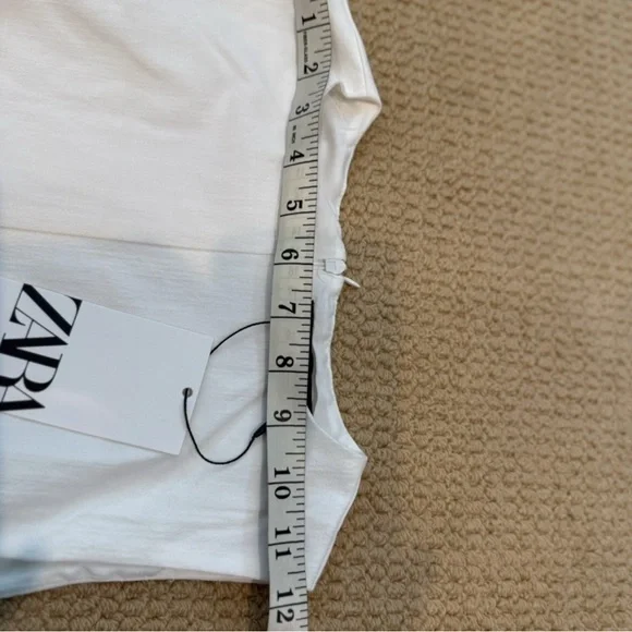 Zara Off White Sleeveless Midi Dress a use XS, M, L - Picture 5 of 8